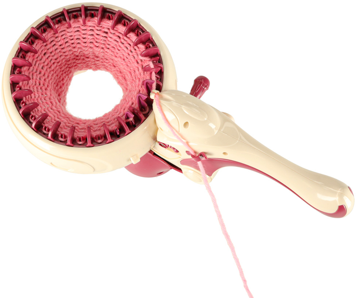 Zestaw kreatywny KIK Maszyna do dziergania z akcesoriami i 5 kolorami włóczki (5903039766006) - obraz 6