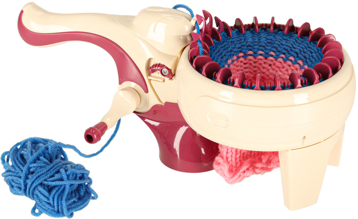 Zestaw kreatywny KIK Maszyna do dziergania z akcesoriami i 5 kolorami włóczki (5903039766006) - obraz 9