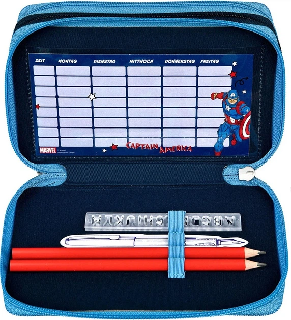 Piórnik Undercover Avengers potrójny z wyposażeniem (4043946312246) - obraz 3