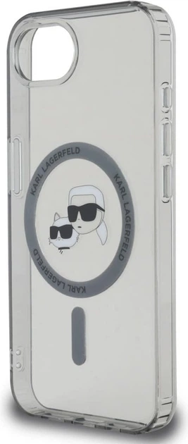 Панель Karl Lagerfeld IML Metal Karl & Choupette Head with MagSafe для Apple iPhone 16e Black (KLHMPSE4HLSKCK) - зображення 6