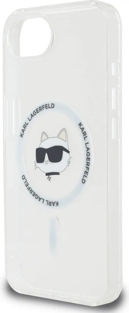 Панель Karl Lagerfeld IML Metal Choupette Head with MagSafe для Apple iPhone 16e White (KLHMPSE4HLSCHH) - зображення 6