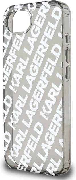 Панель Karl Lagerfeld IML Repeat Logo для Apple iPhone 16e Silver (KLHCPSE4HKFOEMS) - зображення 4