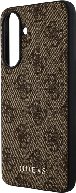 Панель Guess 4G Metal Gold Logo для Samsung Galaxy A36 Brown (GUHCSA36G4GFBR) - зображення 5