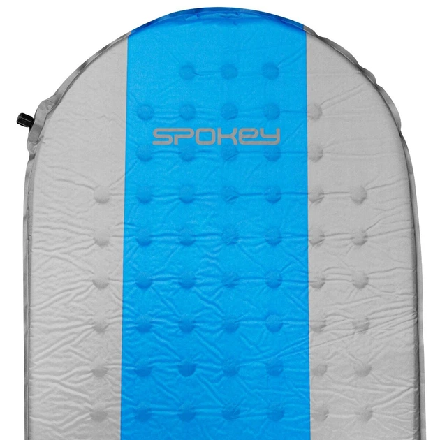 Mata samopompująca Spokey AIR MAT 941064 185 x 55 x 3 cm Szaro-niebieski (5905339410641) - obraz 3