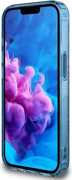 Панель Guess IML Metal Glitter 4G Circle Triangle with MagSafe для Apple iPhone 16e Blue (GUHMPSE4HG4PRTGB) - зображення 5