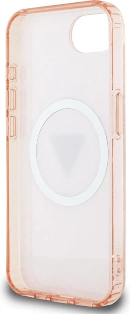 Панель Guess IML Metal Glitter 4G Circle Triangle with MagSafe для Apple iPhone 16e Pink (GUHMPSE4HG4PRTGP) - зображення 7