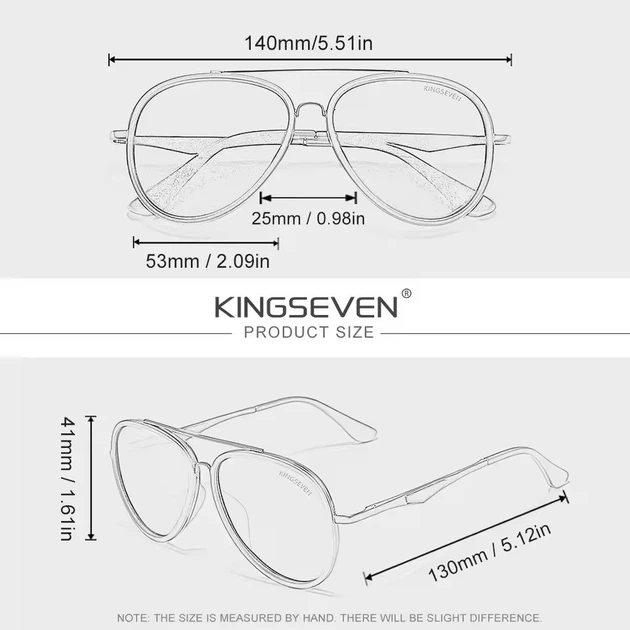 Чоловічі поляризаційні сонцезахисні окуляри KINGSEVEN N7936 Blue Gray - Фото 5 Чоловічі поляризаційні сонцезахисні окуляри KINGSEVEN N7936 Blue Gray - зображення 5