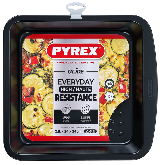 Форма для запікання Pyrex Glide 24×24 см 2.1 л - Фото 2 Форма для запікання Pyrex Glide 24×24 см 2.1 л - зображення 2