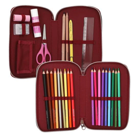 Potrójny piórnik Depesche TopModel Fur Ever Friends (4010070708375) - obraz 2