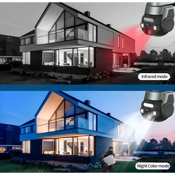 Камера наружная поворотная уличная WIFI OUTDOOR Q-812 FULL-HD 5Mp Черная (9292) - зображення 6