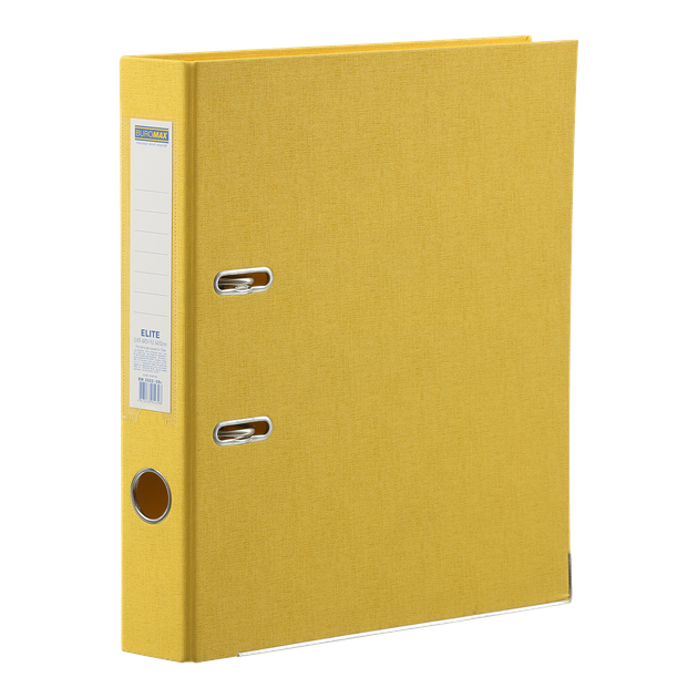 Регистратор двухсторонний Buromax Elite А4 50мм рычажный механизм желтый (BM.3002-08c) - Фото 1 Регистратор двухсторонний Buromax Elite А4 50мм рычажный механизм желтый (BM.3002-08c) - изображение 1