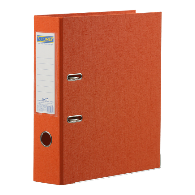 Регистратор двухсторонний Buromax Elite А4 70мм рычажный механизм оранжевый (BM.3001-11c) - Фото 1 Регистратор двухсторонний Buromax Elite А4 70мм рычажный механизм оранжевый (BM.3001-11c) - изображение 1