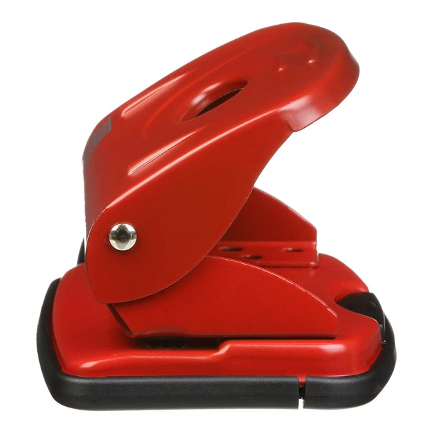 Дырокол металлический Buromax до 20 листов красный (BM.4037-05) - изображение 3