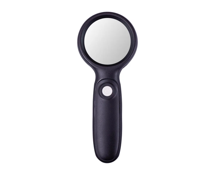 Лупа с подсветкой Buromax Magnifier c кратностью увеличения x3 диаметр 60мм пластик черная (BM.4309) - Фото 2 Лупа с подсветкой Buromax Magnifier c кратностью увеличения x3 диаметр 60мм пластик черная (BM.4309) - изображение 2