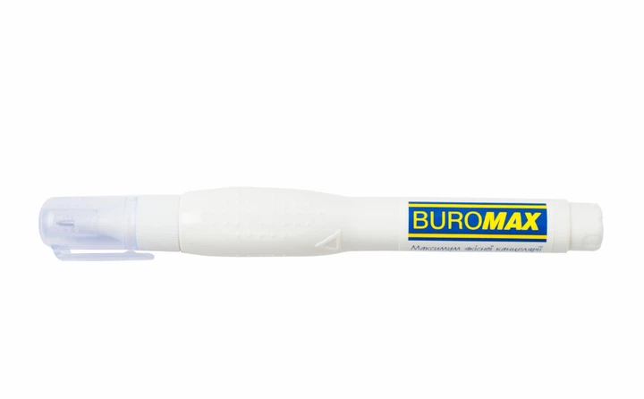 Коректор-ручка Buromax 12мл з металевим наконечником (BM.1034) - Фото 2 Коректор-ручка Buromax 12мл з металевим наконечником (BM.1034) - зображення 2