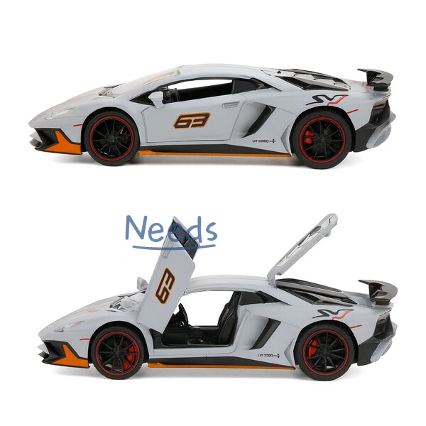 Машинка Lamborghini Aventador іграшка моделька металева колекційна 15 см Сірий (3720816) - Фото 5 Машинка Lamborghini Aventador іграшка моделька металева колекційна 15 см Сірий (3720816) - зображення 5