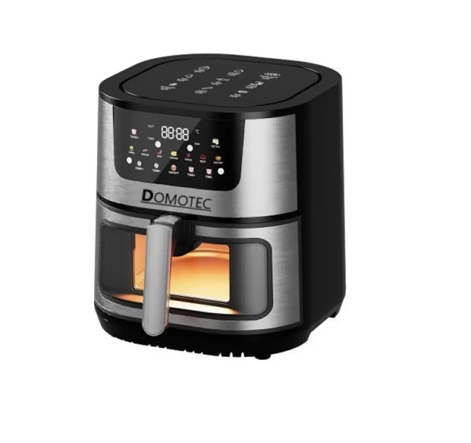 Аэрофритюрница Domotec MS-3223, 3500 Вт/12л, с конвекцией и таймером, для быстрого приготовления здоровых блюд, Черный - изображение 2