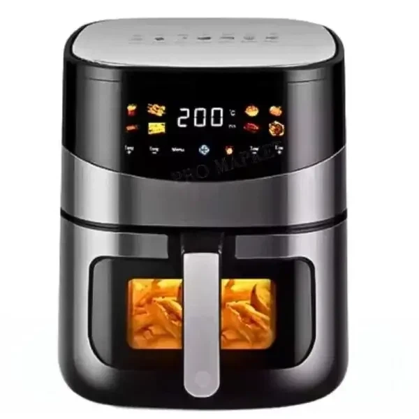 Аэрофритюрница Rainberg RB-2295, 3800 Вт/8.5л, для быстрого и эффективного приготовления разнообразных блюд, Черный - изображение 2