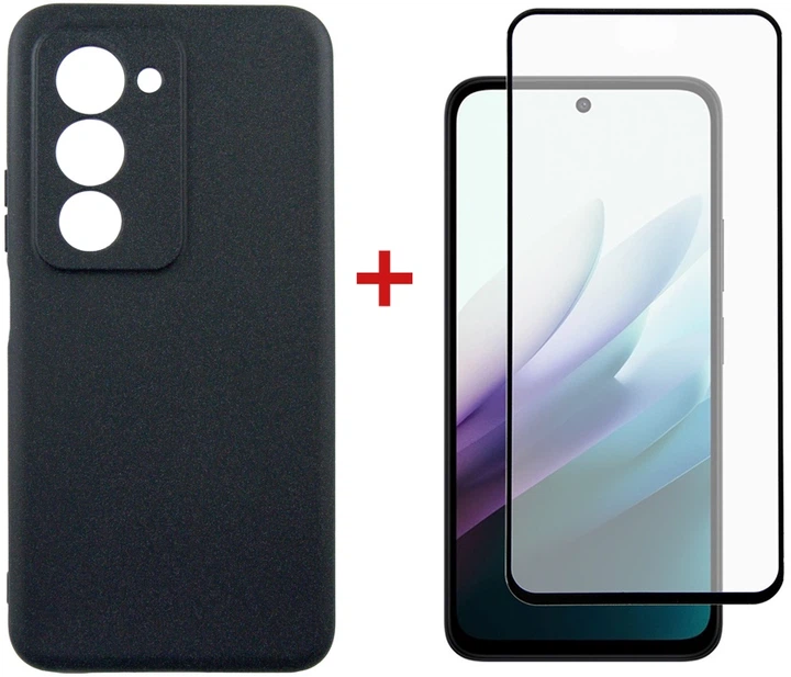 Комплект чехол для смартфона + стекло DENGOS Carbon для Xiaomi Redmi 15 Black (DG-KM-163) - Фото 1 Комплект чехол для смартфона + стекло DENGOS Carbon для Xiaomi Redmi 15 Black (DG-KM-163) - изображение 1