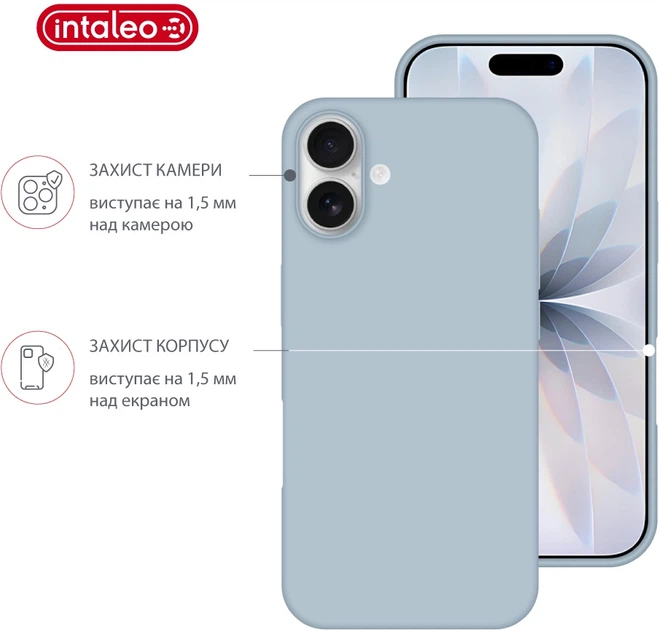 Чехол для смартфона Intaleo Silicone Case для Apple iPhone 17 Blue (1283126630330) - Фото 3 Чехол для смартфона Intaleo Silicone Case для Apple iPhone 17 Blue (1283126630330) - изображение 3