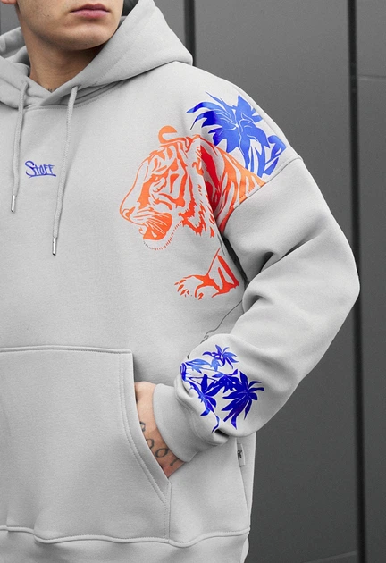 Толстовка Мужская Стаф С Принтом Тигра И Дракона На Флисе Спортивная Staff Tiger & Drago Fleece XS (373177) - изображение 4