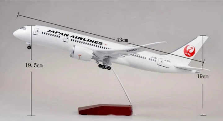 Модель літака Boeing 787 Japan Airlines (1:160) зі звуковою LED-підсвіткою - зображення 3