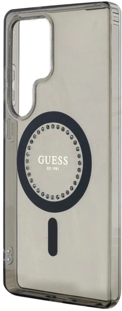 Панель Guess Rhinestones Printed Classic Logo MagSafe для Samsung Galaxy S25 Ultra Black (3666339449537) - зображення 5