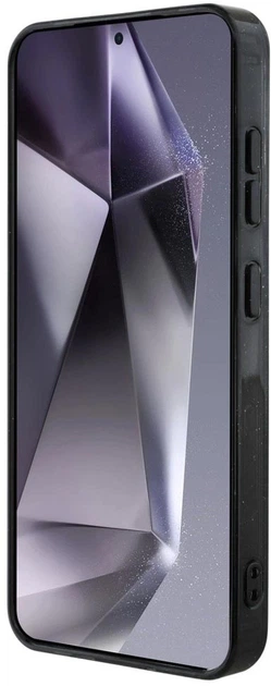 Панель Guess 4G Glitter Triangle Buttons MagSafe для Samsung Galaxy S25 Plus Black (3666339449575) - зображення 7