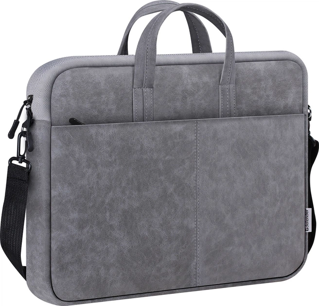 Сумка для ноутбука Defender 15.6" Solid PU gray (26088) - Фото 2 Сумка для ноутбука Defender 15.6" Solid PU gray (26088) - зображення 2