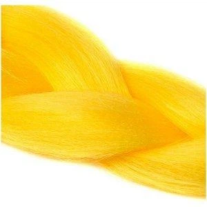 Канекалон Jumbo Braid однотонний жовтий коса довжина 60 см Вага 100 грам Термостійкий А41 - зображення 3