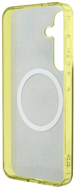 Панель Guess 4G Background Gold Electroplated Peony Pattern MagSafe для Samsung Galaxy S25 Brown (3666339449711) - зображення 6