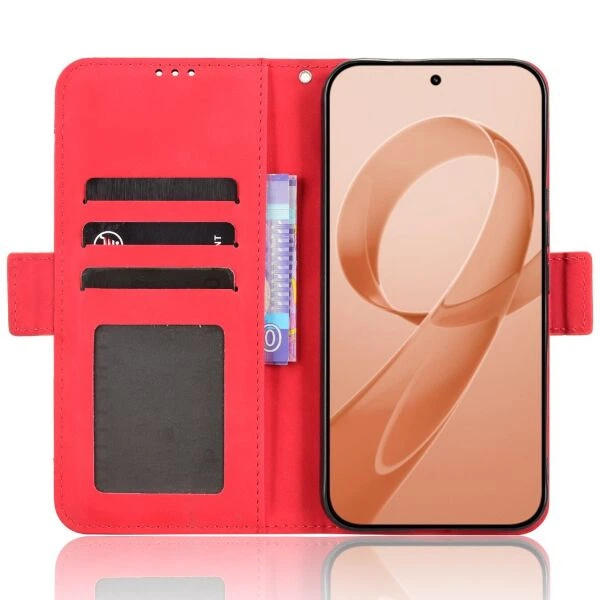 Чехол Deexe Wallet Stand для Xiaomi Poco F8 Ultra - Red - изображение 4