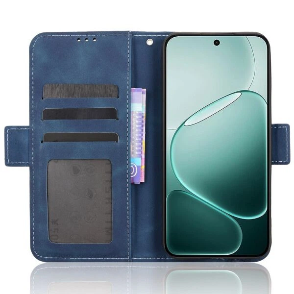 Чехол Deexe Wallet Stand для OPPO A6 Pro - Blue - изображение 2