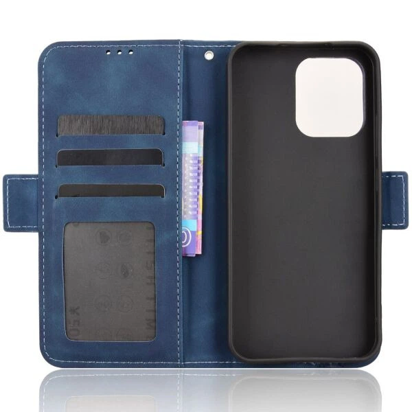 Чехол Deexe Wallet Stand для OPPO A6 Pro - Blue - изображение 4