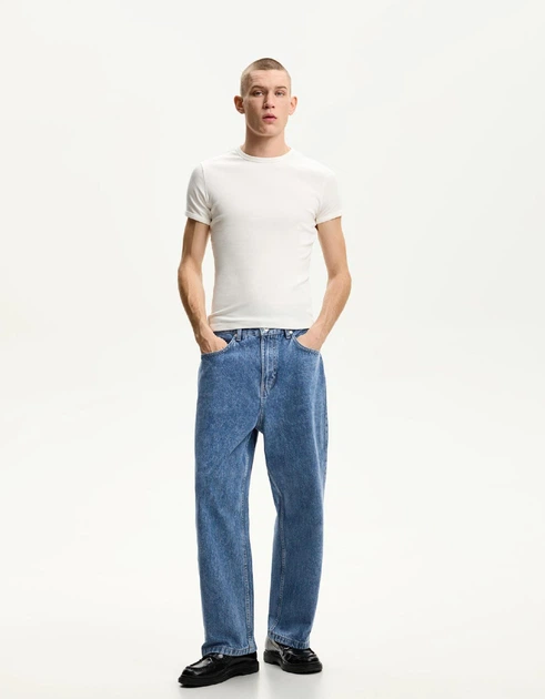 Джинси BERSHKA Loose Baggy Fit синій 0334/534/428 30 - Фото 1 Джинси BERSHKA Loose Baggy Fit синій 0334/534/428 30 - зображення 1