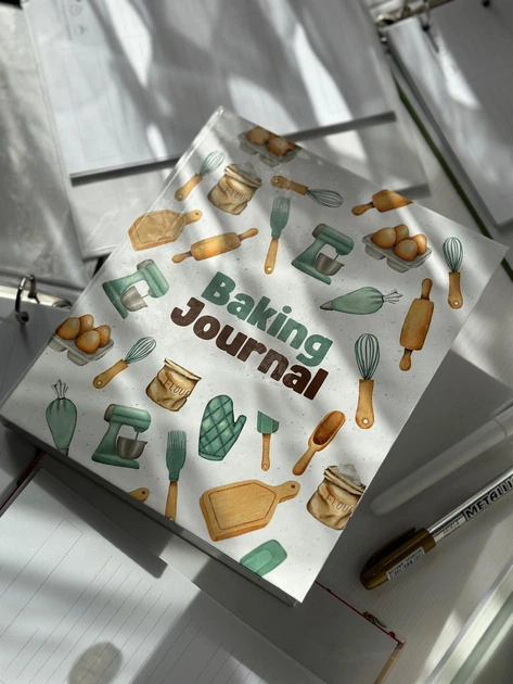 Книга для записи рецептов на кольцах "Baking journal" на 80 рецептов с возможностью добавления страниц - изображение 5