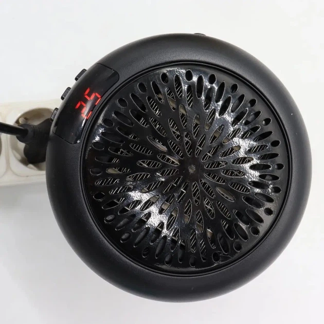 Портативный мини обогреватель тепловентилятор в розетку Warm Air Blower 900W черный - изображение 4