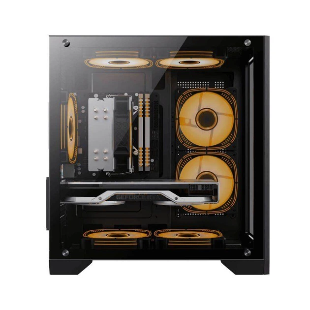 Игровой ПК Hunter Infinity Mini Black Tower / AMD Ryzen 5 5500 (6 (12) ядер по 3,6 - 4,2 ГГц) / 16 ГБ DDR4 / 960 ГБ SSD / AMD Radeon RX 6600, 8 ГБ GDDR6, 128-bit - изображение 3
