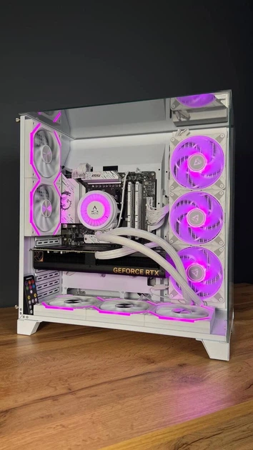 Збірка під замовлення: новий комп'ютер GameMax Infinity Pro White Tower / AMD Ryzen 7 7700 (8 (12) ядер по 3.8 - 5.3 GHz) / 32 GB DDR5 / 500 GB SSD M.2 + 1000 GB SSD M.2 / nVidia GeForce RTX 4070 Super, 12 GB GDDR6X, 192-bit / 750W б/в - зображення 4