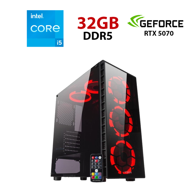 Игровой ПК Monstr Orc Tower / Intel Core i5-12400F (6 ядер по 2.5 - 4.4 GHz) / 32 GB DDR5 / 1000 GB SSD / nVidia GeForce RTX 5070, 12 GB GDDR7, 192-bit - Фото 1 Игровой ПК Monstr Orc Tower / Intel Core i5-12400F (6 ядер по 2.5 - 4.4 GHz) / 32 GB DDR5 / 1000 GB SSD / nVidia GeForce RTX 5070, 12 GB GDDR7, 192-bit - изображение 1