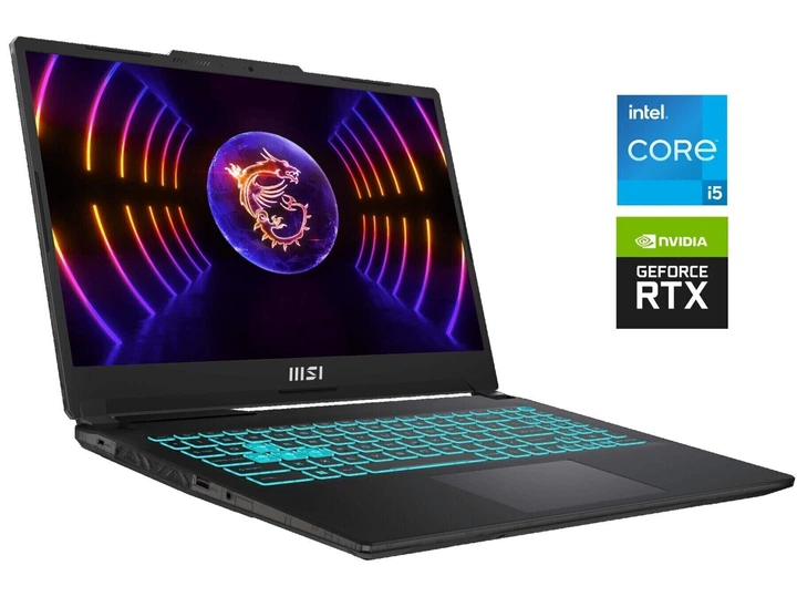 Ігровий ноутбук MSI Cyborg 15 A12VE / 15.6" (1920x1080) IPS / Intel Core i5-12450H (8 (12) ядер по 3.3 - 4.4 GHz) / 8 GB DDR5 / 512 GB SSD M.2 / nVidia GeForce RTX 4050, 6 GB GDDR6, 96-bit / WebCam / Win 11 Home - Фото 1 Ігровий ноутбук MSI Cyborg 15 A12VE / 15.6" (1920x1080) IPS / Intel Core i5-12450H (8 (12) ядер по 3.3 - 4.4 GHz) / 8 GB DDR5 / 512 GB SSD M.2 / nVidia GeForce RTX 4050, 6 GB GDDR6, 96-bit / WebCam / Win 11 Home - зображення 1