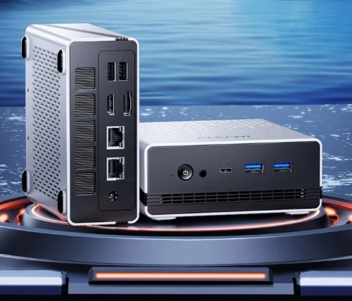 Неттоп Chuwi UBox, White/Black, Ryzen 5 6600H (6x3.3-4.5 GHz), 16Gb DDR5 5600 MHz, 512Gb SSD NVMe, Radeon 660M, WiFi 6, Bluetooth 5.3, 2x2.5GLan, 1xType-C / 3xUSB 3.2 / 1xUSB 2.0, HDMI/DP, Windows 11 Pro, кріплення VESA у комплекті (CWI604) - изображение 2