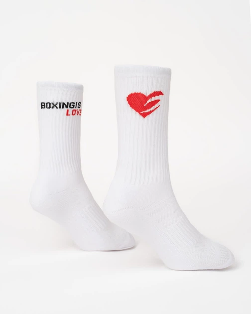 Шкарпетки Boxing Is Love (3 Пари) M Білі - изображение 2