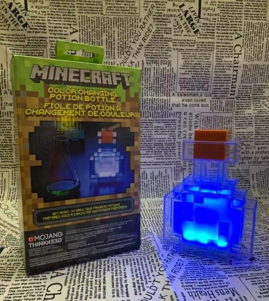 LED Нічник з Minecraft (Майнкрафт) "Пляшка з зіллям" 15 кольорів USB - зображення 6
