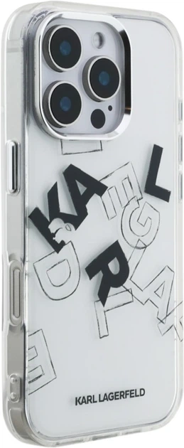 Панель Karl Lagerfeld IML Sketched Graphic для Apple iPhone 16 Pro Max Transparent (KLHCP16XHMLGFCH) - зображення 3