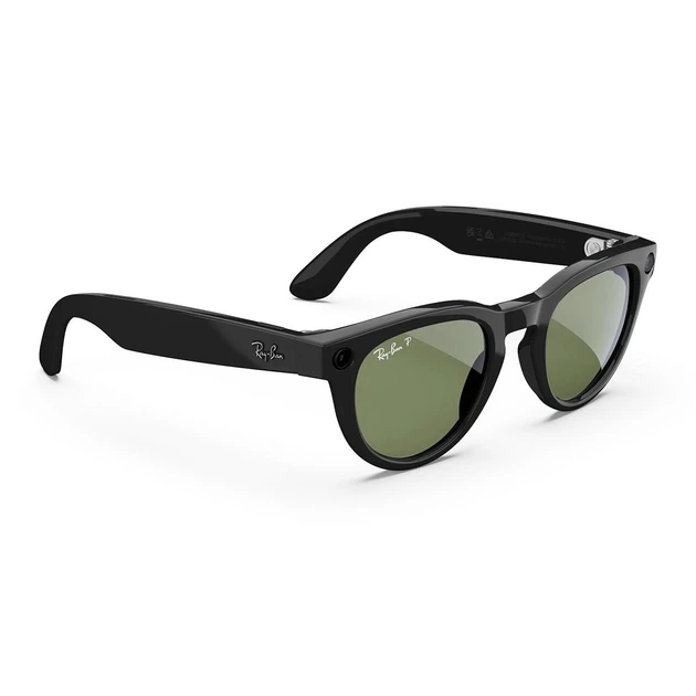 Смарт-очки Ray-Ban | Meta Headliner [Gen 2] Standard Shiny Black Frame / G-15 Green Lenses - изображение 4