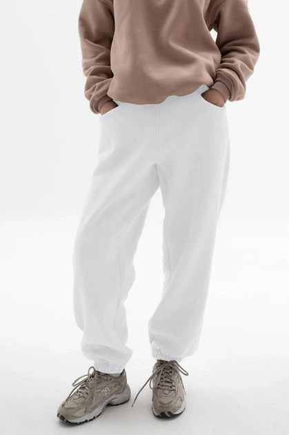 Штани жіночі вільні White XXL - зображення 2