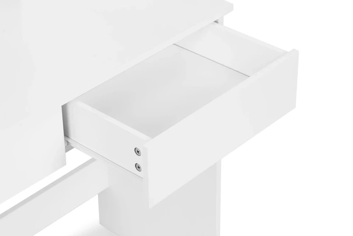 Косметичний туалетний столик ModernHome від Multistore з дзеркалом та LED підсвічуванням White (5905817009107) - зображення 3