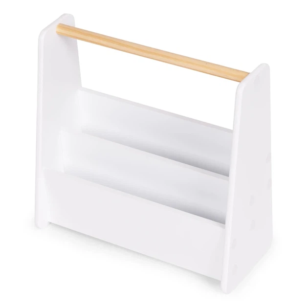 Dziecięcy regał-organizer EcoToys Montessori 2 poziomy biały (5905817009282) - obraz 3