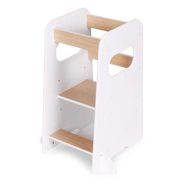 Podest dwustopniowy EcoToys Montessori Pomocnik kuchenny dla dzieci (5905817009275) - obraz 3